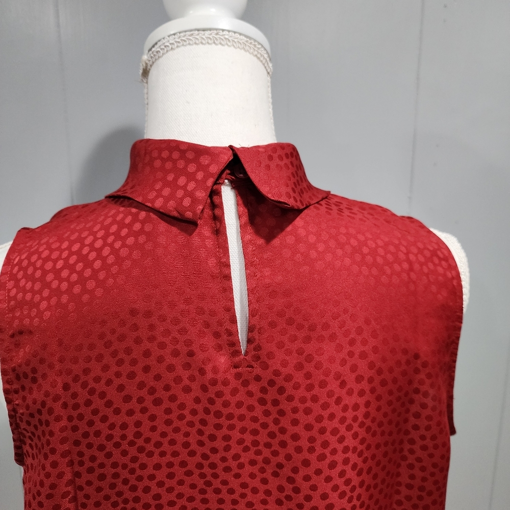 Ann Taylor Blouse Womens Sleeveless Halter Keyhole Button Small - Picture 4 of 9